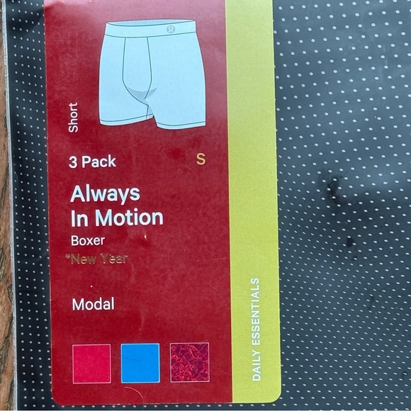 COPY - Lululemon Athletica Vibrant Boxers - Lunar New Year - Red Blue - Picture 4 of 4